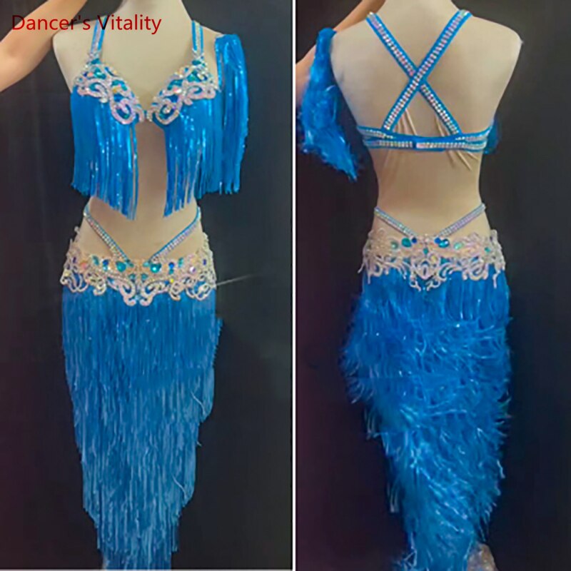 Belly Dance Performance Costumes Belly Dancing Professional Clothes for Women Cusomized Adult Child Oriental Dance Wear Outfit